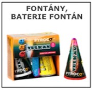 Fontány - Baterie fontán